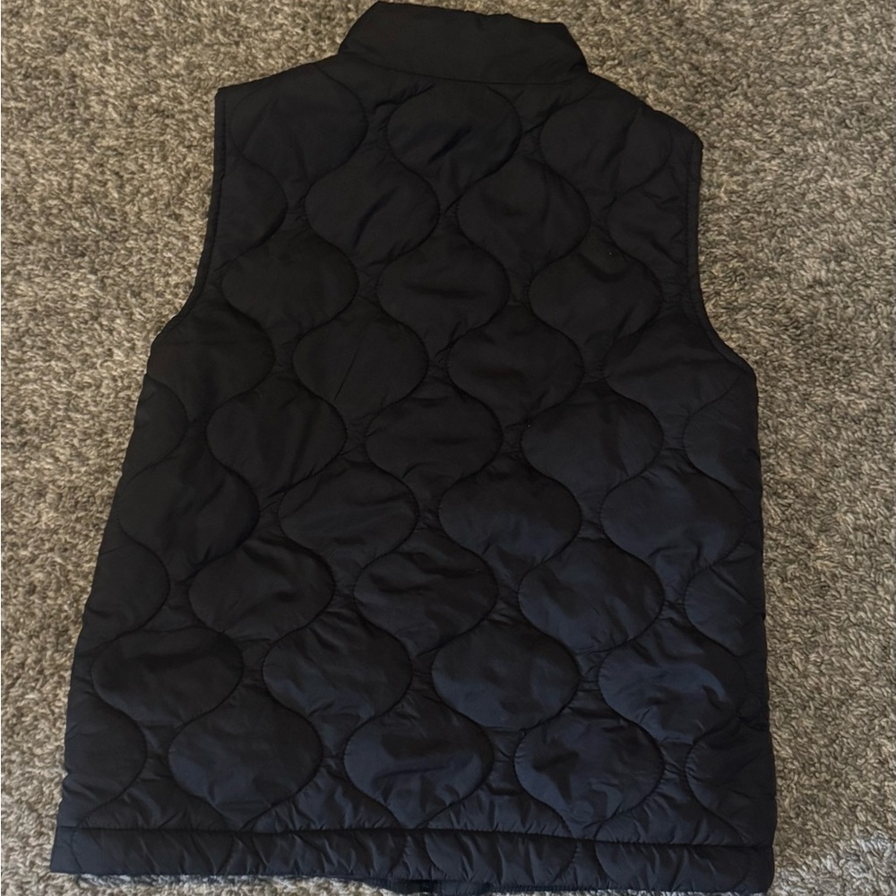Kids Black Quilted Vest